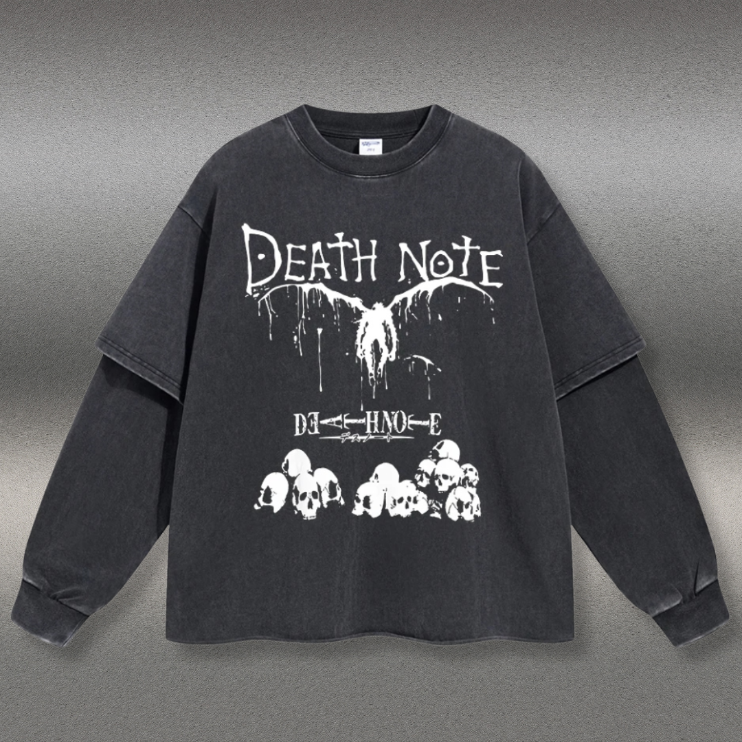 Retro Long Sleeve Death Note Tee