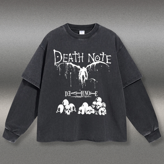 Retro Long Sleeve Death Note Tee