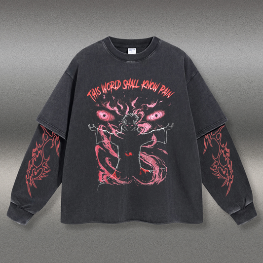 Retro Long Sleeve Naruto Tee