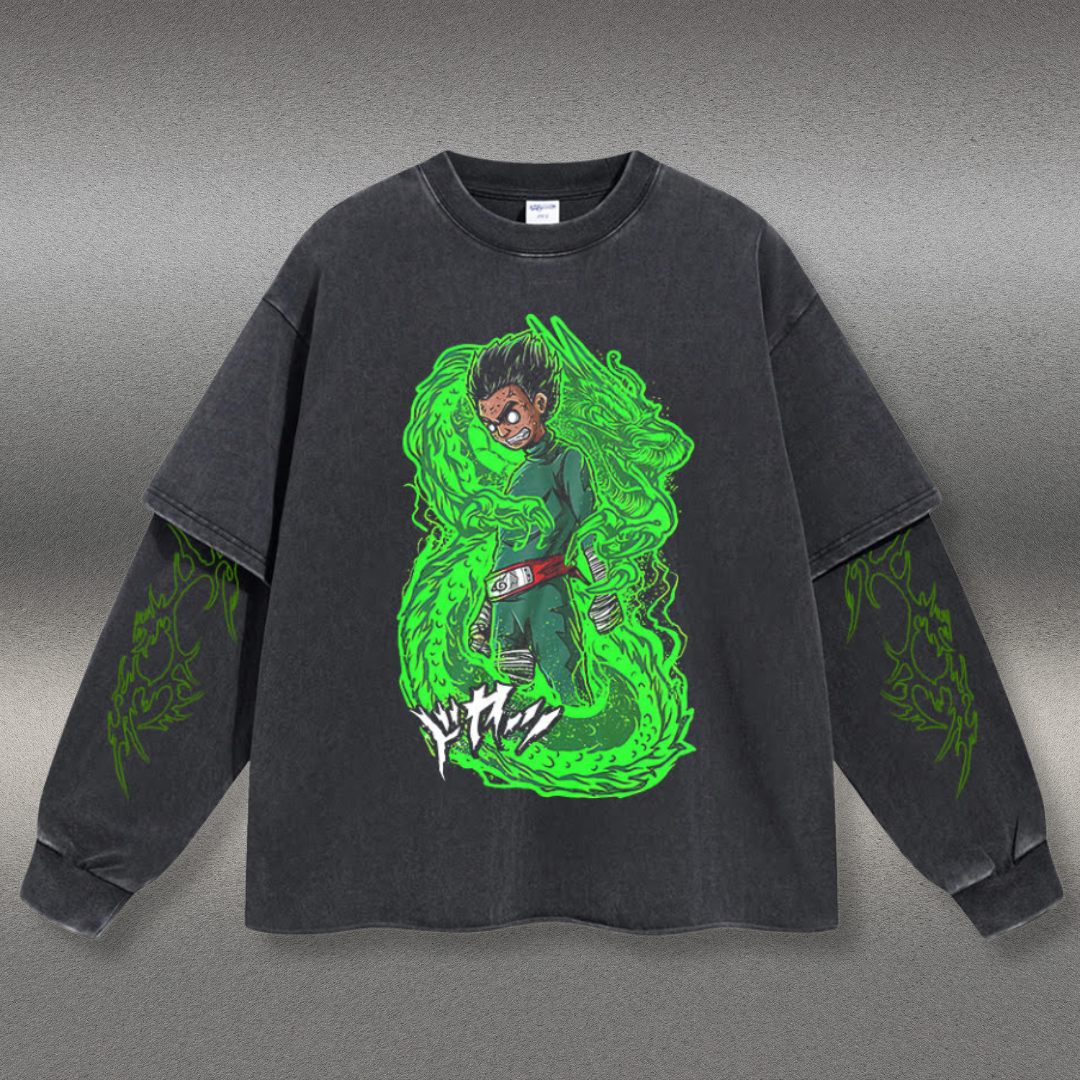 Retro Long Sleeve Rock Lee Tee