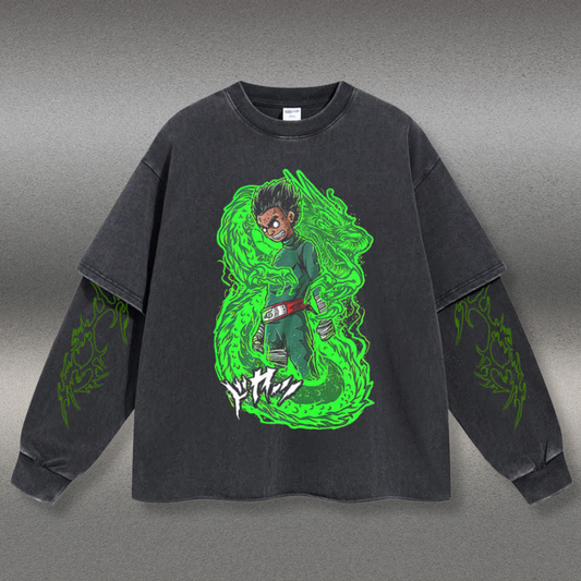 Retro Long Sleeve Rock Lee Tee