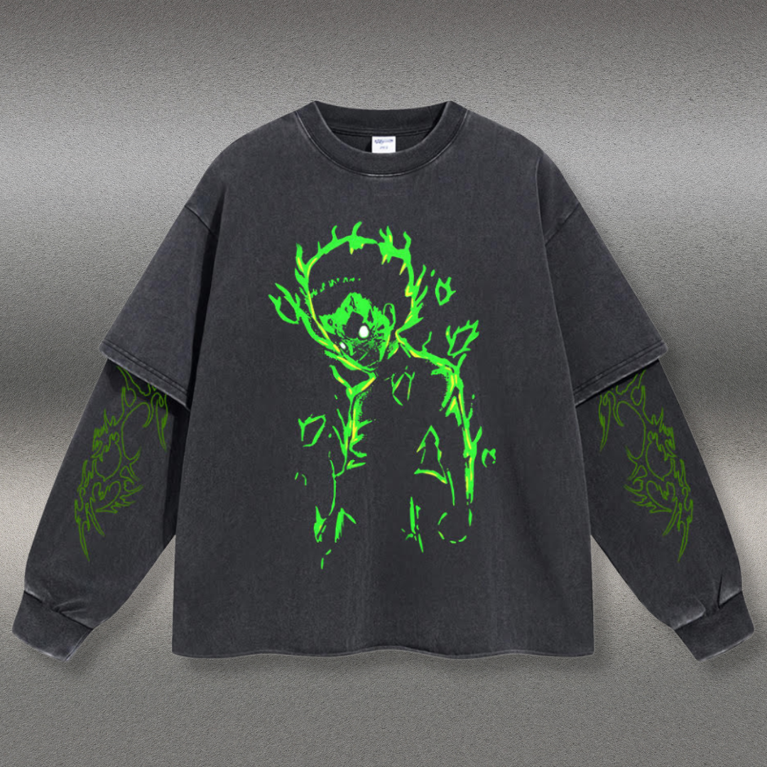 Retro Long Sleeve Rock Lee Tee