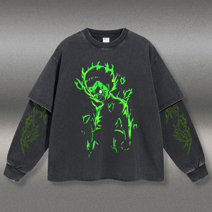 Retro Long Sleeve Rock Lee Tee