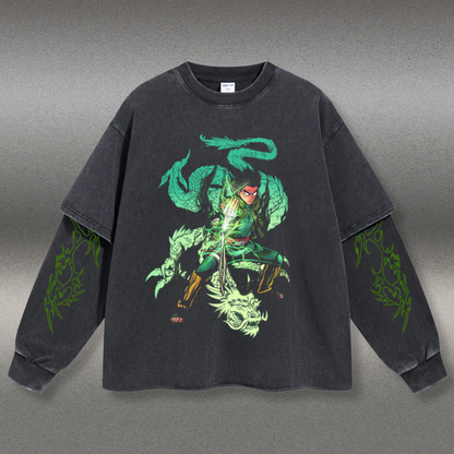 Retro Long Sleeve Rock Lee Tee