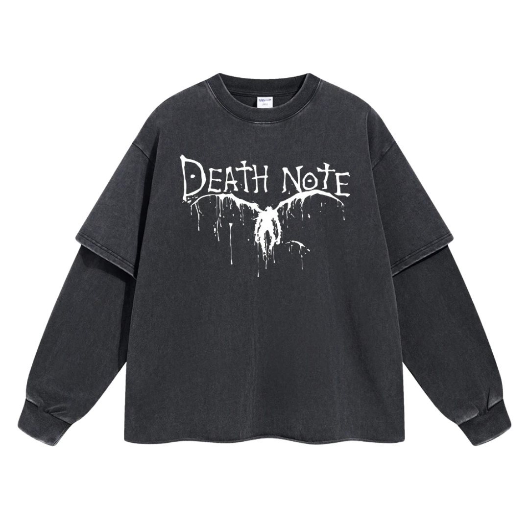 Retro Long Sleeve Death Note Tee