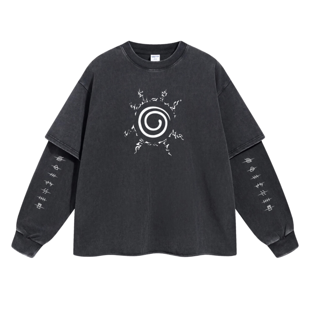 Retro Long Sleeve Naruto Tee