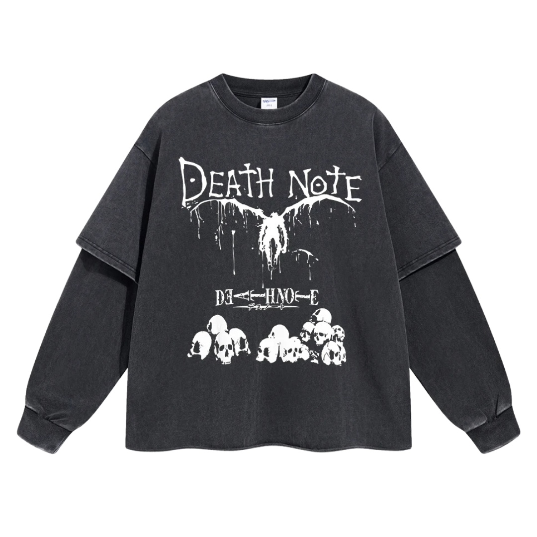 Retro Long Sleeve Death Note Tee