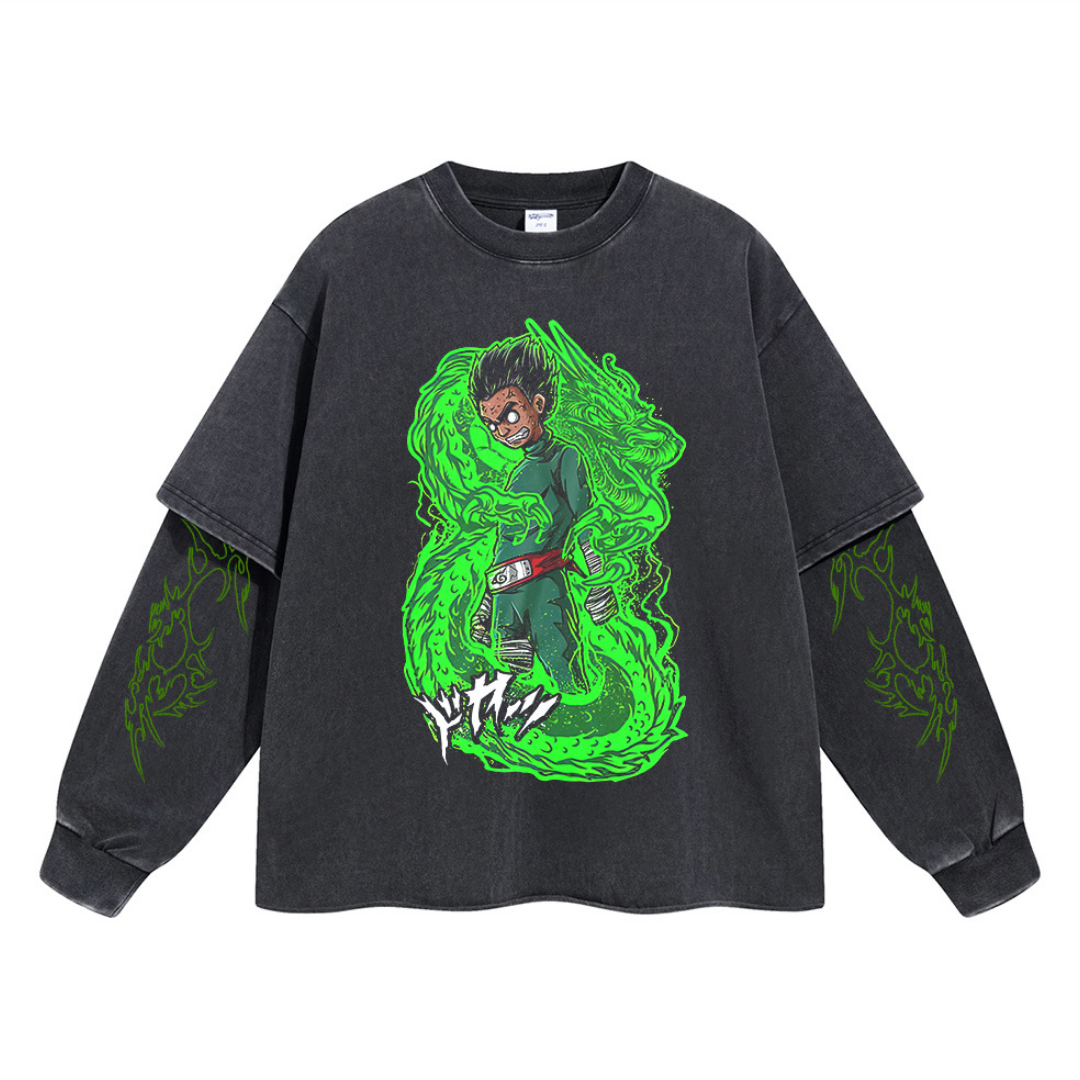 Retro Long Sleeve Rock Lee Tee