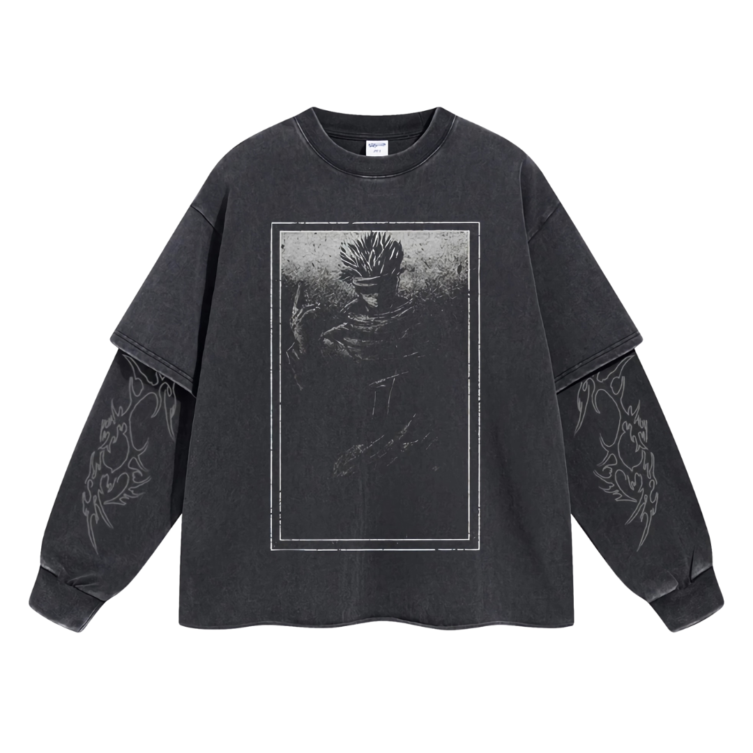 Retro Long Sleeve Satoru Gojo Tee