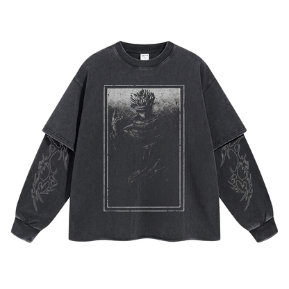 Retro Long Sleeve Satoru Gojo Tee