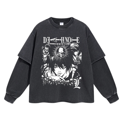 Retro Long Sleeve Death Note Tee