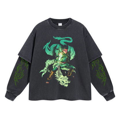 Retro Long Sleeve Rock Lee Tee