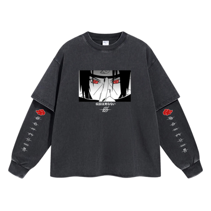 Retro Long Sleeve Akatsuki Tee