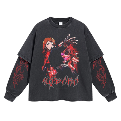 Retro Long Sleeve Nobara Kugisaki Tee