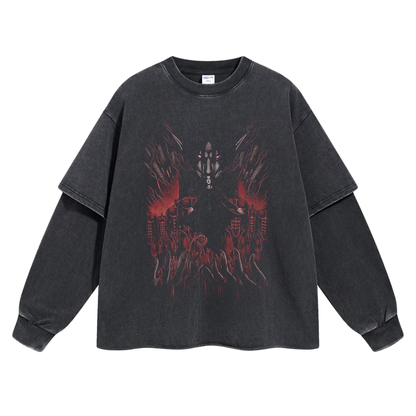 Retro Long Sleeve Attack On Titan Tee