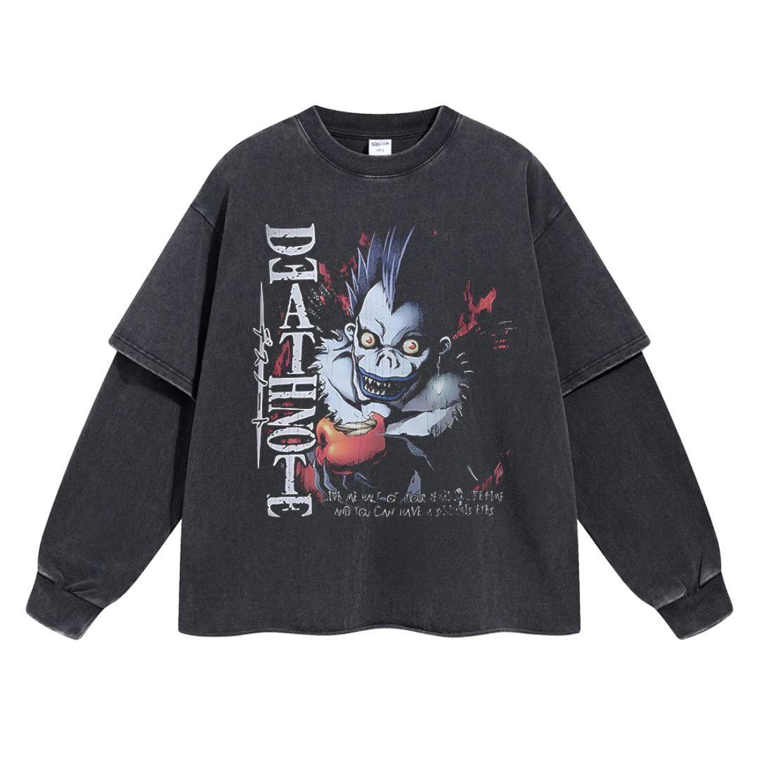 Retro Long Sleeve Death Note Tee