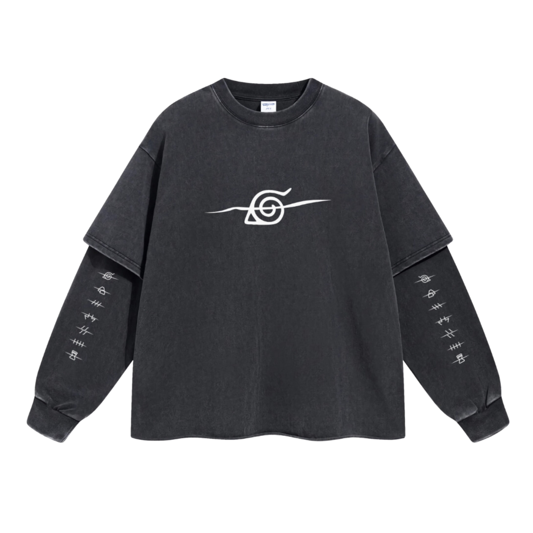 Retro Long Sleeve Naruto Tee