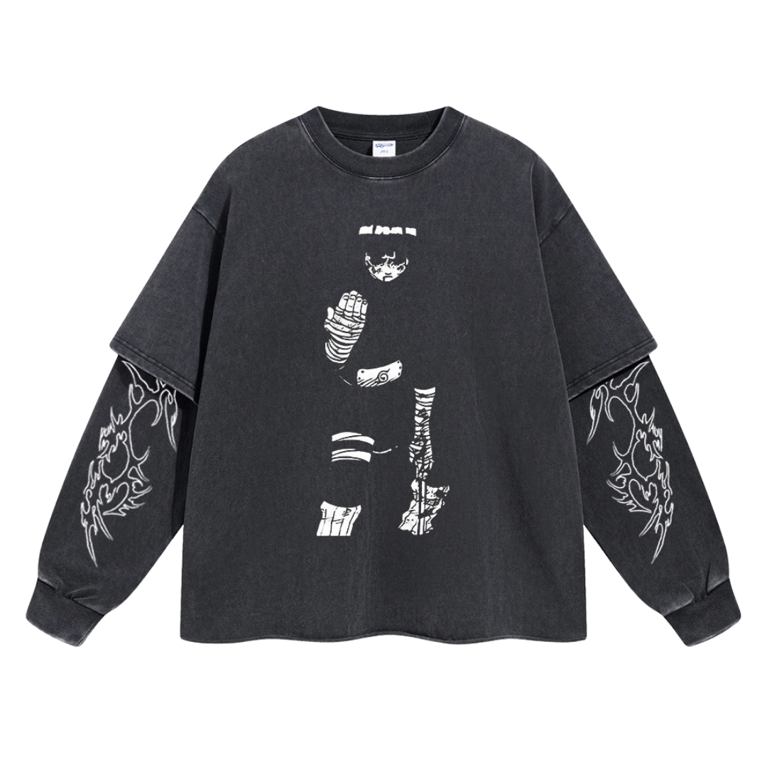 Retro Long Sleeve Rock Lee Tee