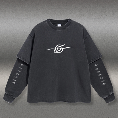 Retro Long Sleeve Naruto Tee