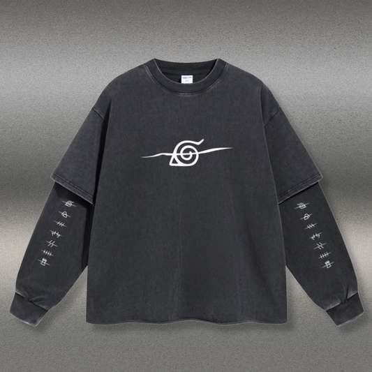 Retro Long Sleeve Naruto Tee