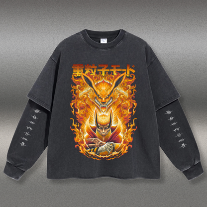 Retro Long Sleeve Naruto Tee