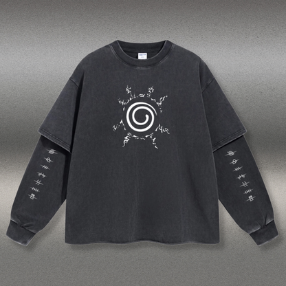 Retro Long Sleeve Naruto Tee