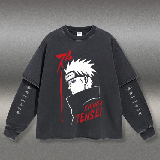 Retro Long Sleeve Naruto Tee