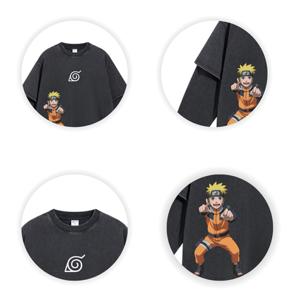 Retro Long Sleeve Naruto Tee