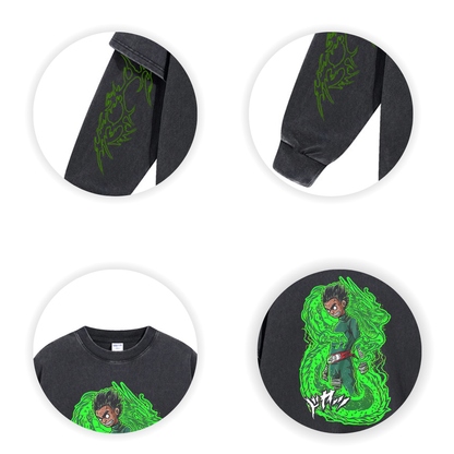 Retro Long Sleeve Rock Lee Tee