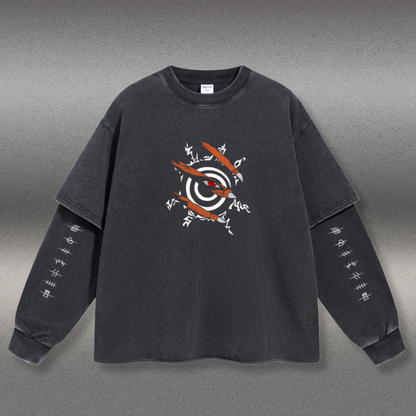 Retro Long Sleeve Naruto Tee