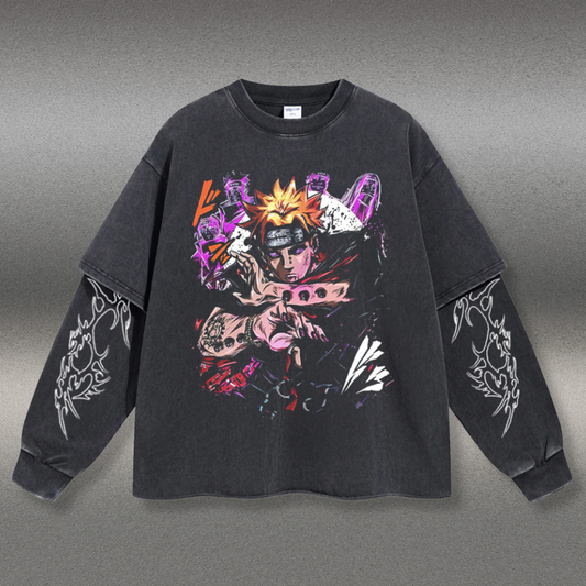 Retro Long Sleeve Naruto Tee