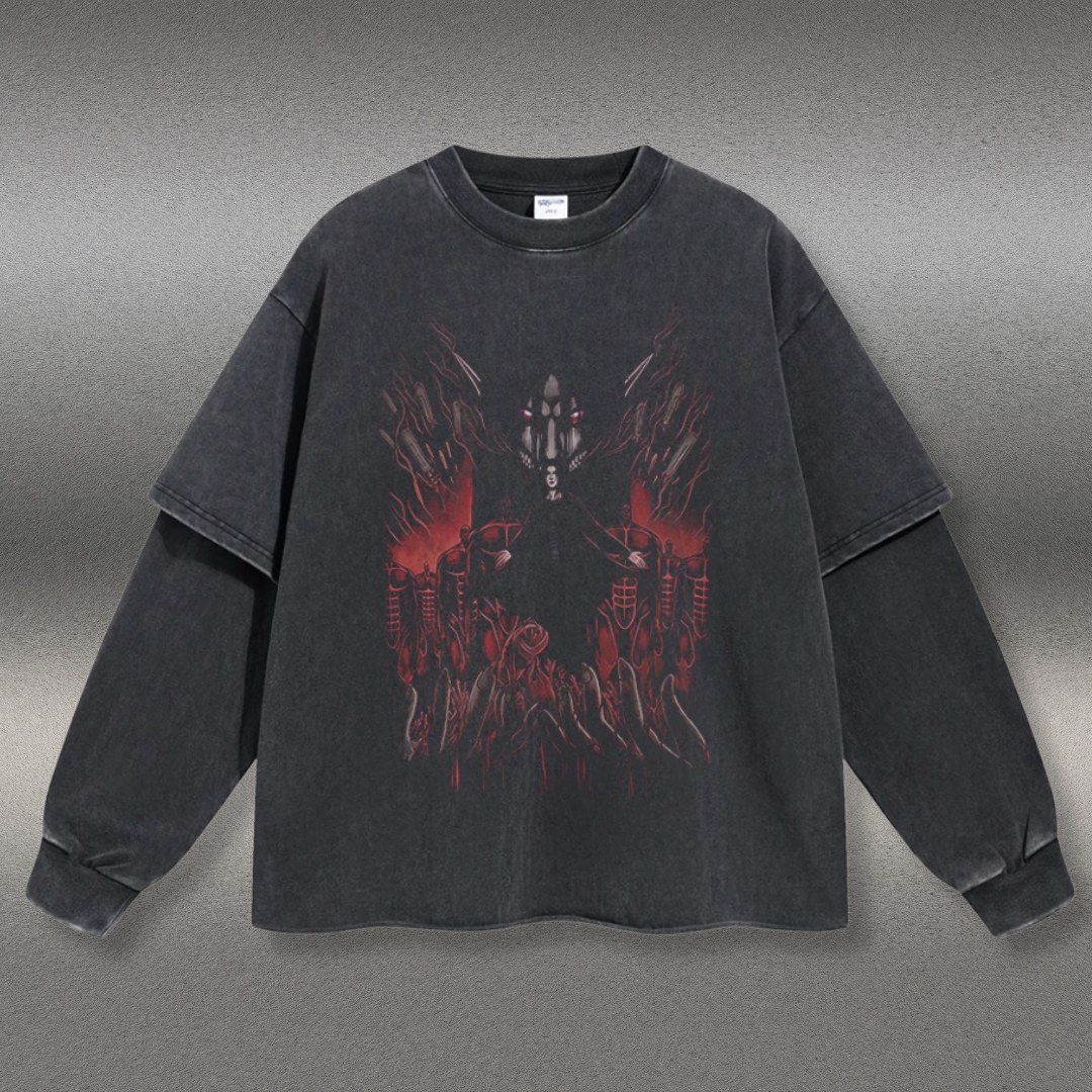 Retro Long Sleeve Attack On Titan Tee