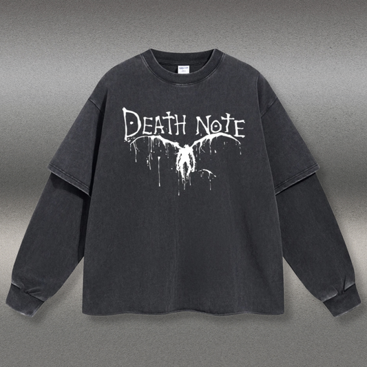 Retro Long Sleeve Death Note Tee