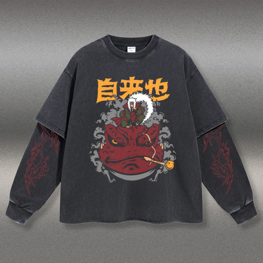 Retro Long Sleeve Jiraiya Tee