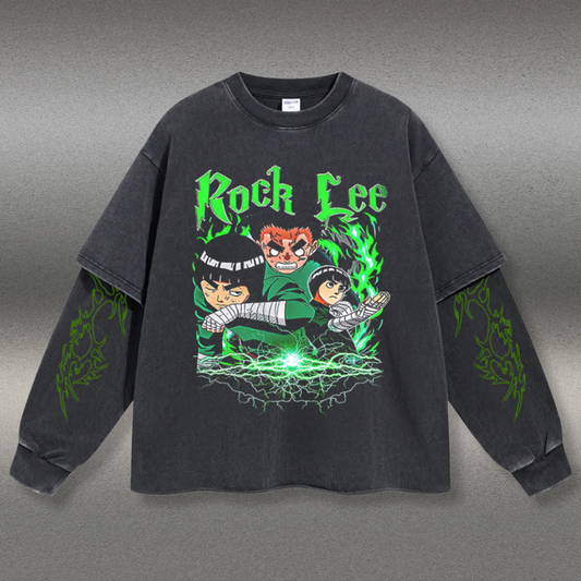 Retro Long Sleeve Rock Lee Tee